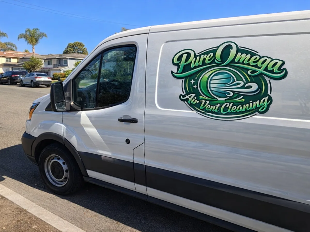 Service van arriving on a Carlsbad, CA street — local same-day coverage